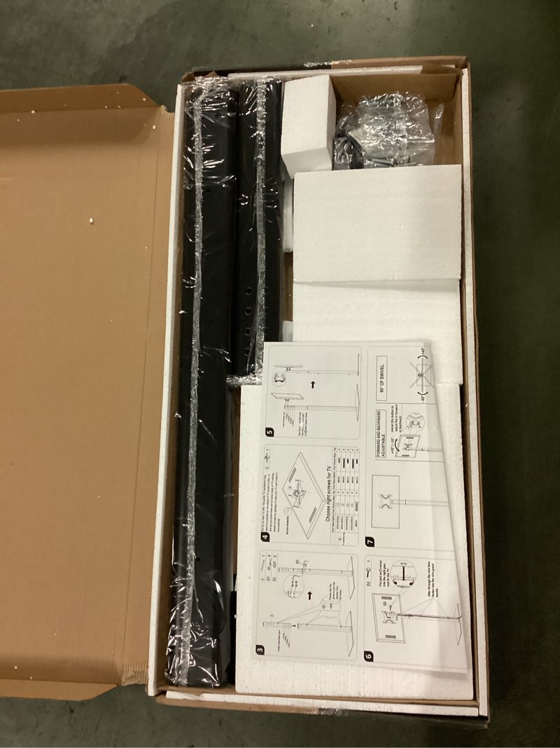 Universal TV Stand Monitor with Mount 100 Degree Swivel Height Adjustable and Tilt Function for 19 to 43 inch LCD, LED OLED TVs,Space Saving Standing Bedroom Living Room Corner,Black 19"-43" SWIVEL FLOOR TV STAND