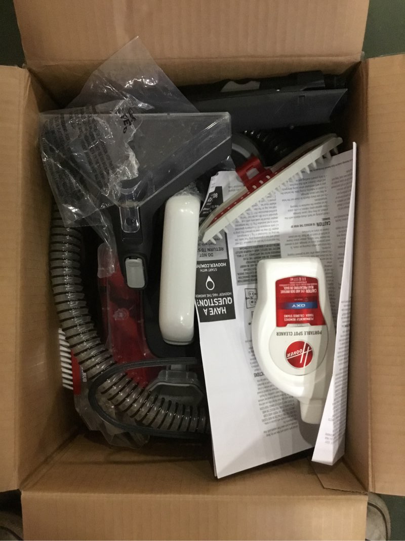 Hoover CleanSlate Plus Portable Carpet & Upholstery Spot Cleaner, Carpet Cleaner Machine, Pet Stain Remover, Car and Auto Detailer, Powerful Suction with Versatile Tools, FH14050, White